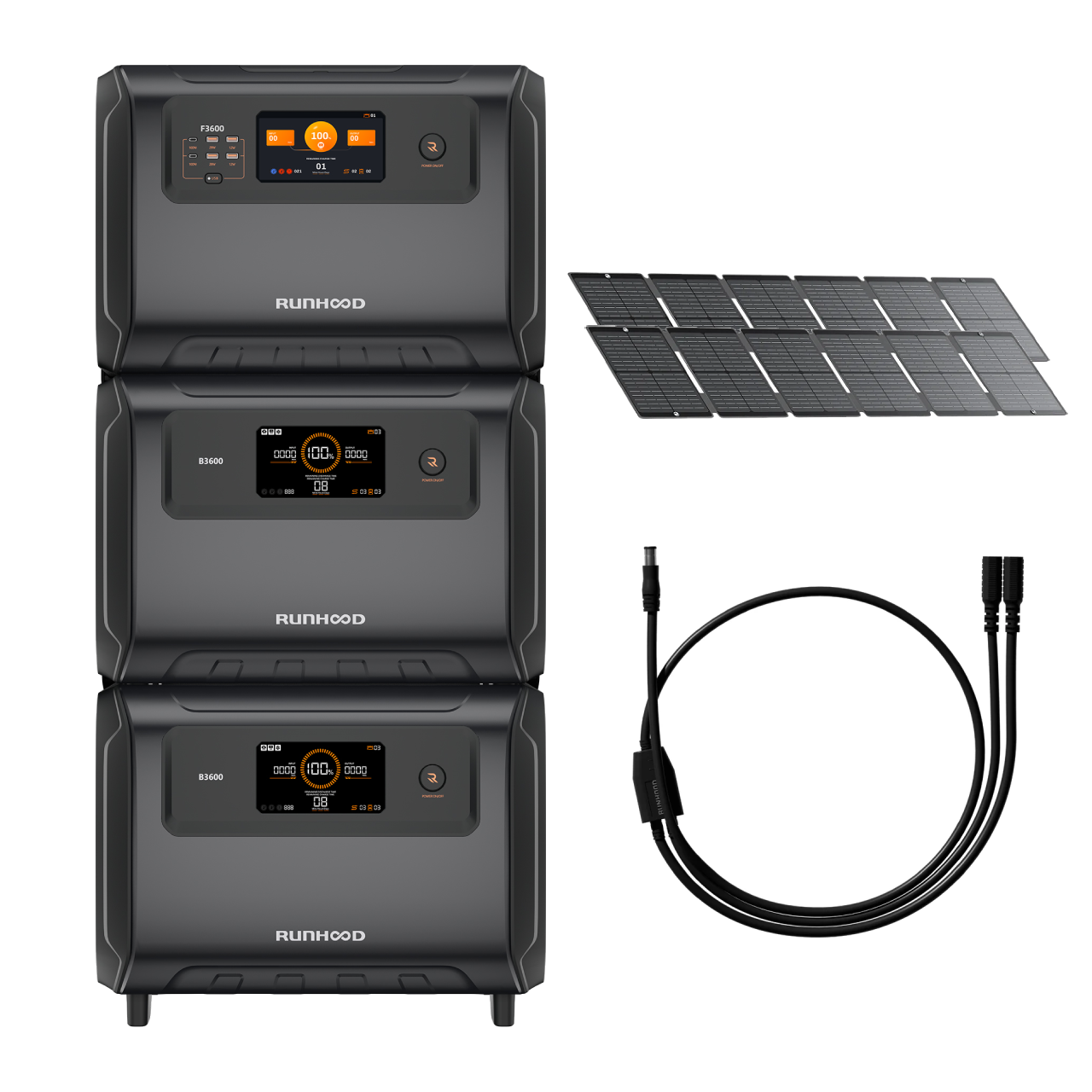 Backup Prolongé Domestique RUNHOOD - 1296 Wh modulables pour la maison