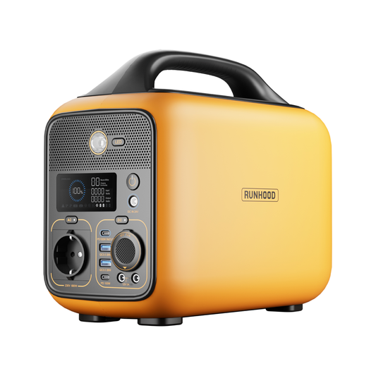 Station d’Alimentation 600w avec recharge solaire, secteur ou voiture, ports AC, USB-A, et USB-C