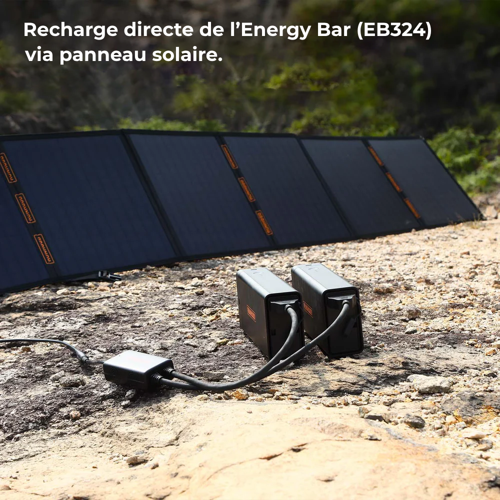 Chargeur Solaire SC200 – Recharge Directe de l’Energy Bar par Panneau Photovoltaïque