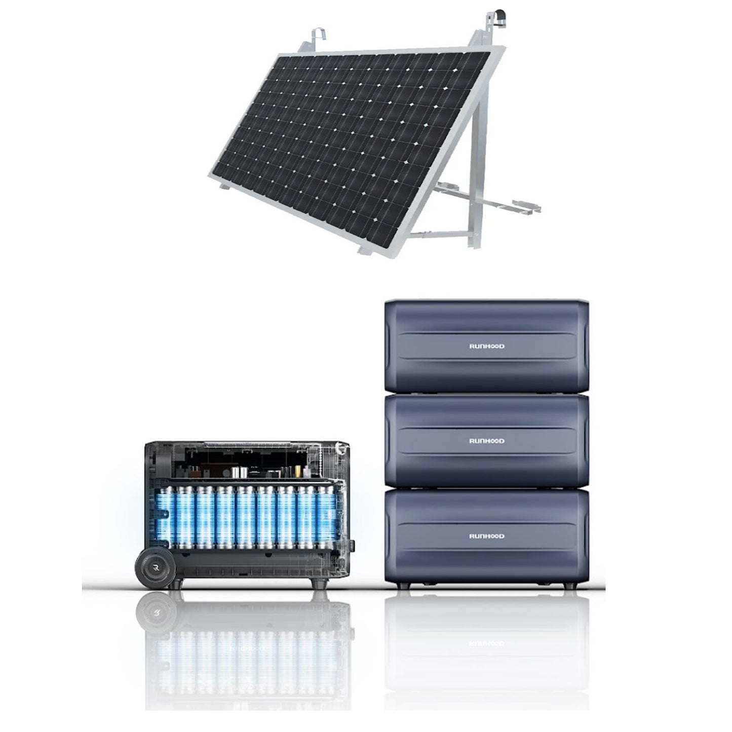 Kit solaire plug and play sortie 2400W jusqu'à 9600Wh et panneau Balcony