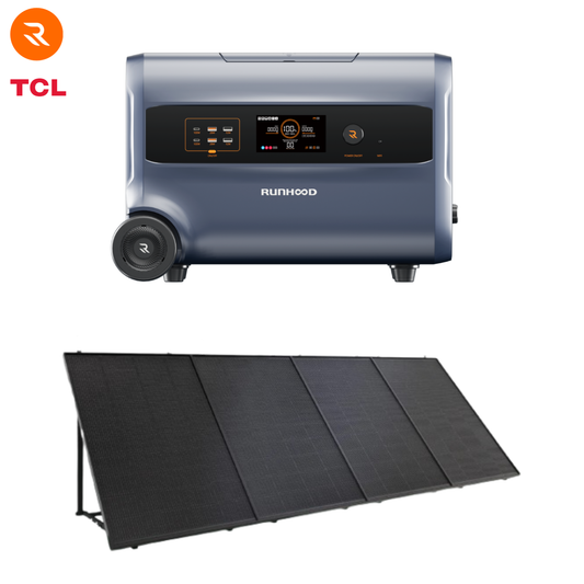 Kit Solaire F2400 + 4× PV200 – Station d’Énergie Portable & Panneaux Solaires pour Balcon